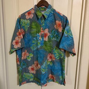 Tori Richard’s Uniforms Button Shirt Men’s XL Tropical Short Sleeve Floral